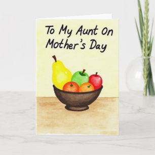 Sunlit Pear Mothers Day Card