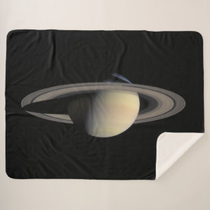 Sunlit Saturn Gas Giant Planet by Cassini Sherpa Blanket