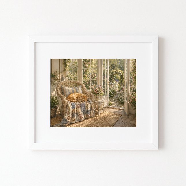 Sunlit Slumber Watercolor Art Print (Creator Uploaded)