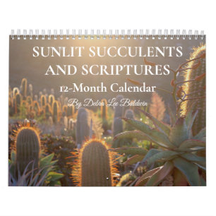 Sunlit Succulents and Scriptures 12-month Calendar