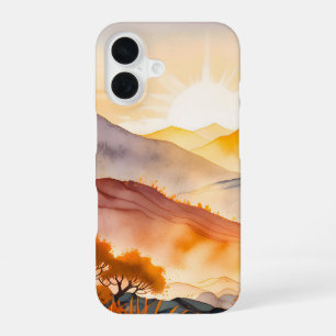 Sunlit Trees and Shadowed Valleys iPhone 16 Case