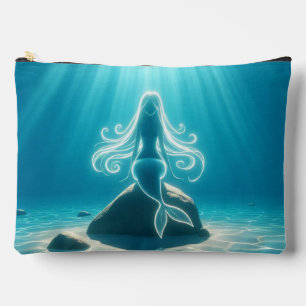 Sunlit, underwater mermaid accessory pouch