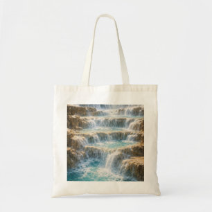 Sunlit Waterfall Canyon Tote Bag
