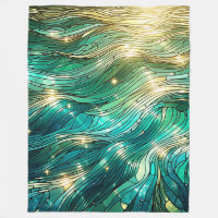“Sunlit Waves - Vibrant Ocean Art”