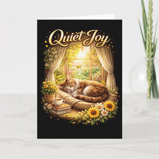 Sunlit Window Dreams Holiday Card (Front)