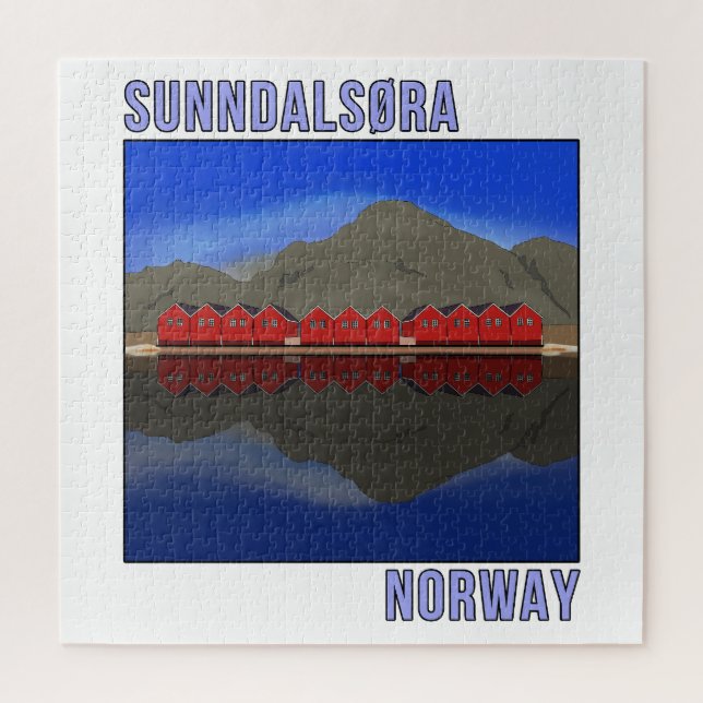 Sunndalsora Norway Scandinavian Jigsaw Puzzle (Vertical)