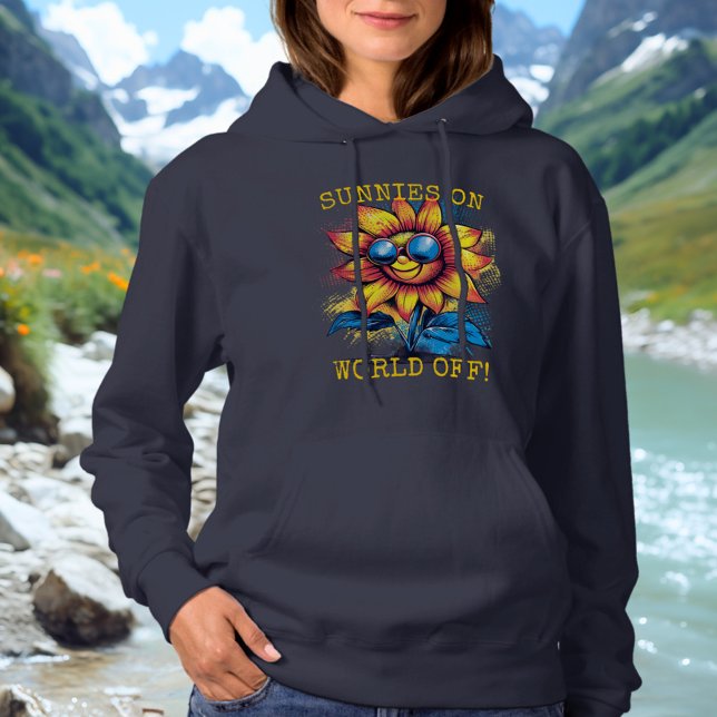 Sunnies On, World Off! - Radiant Sunflower Hoodie (Creator Uploaded)