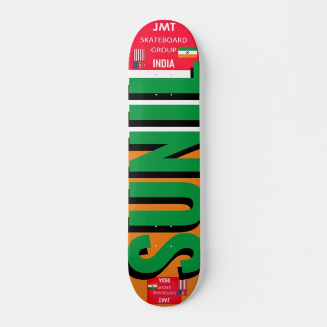SUNNIL  JMT INDIA 7 3/4" Skateboard Deck (Front)