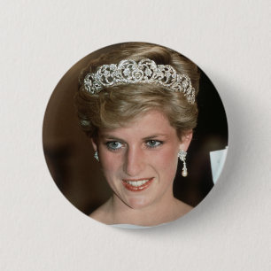 Sunning! HRH Princess of Wales 6 Cm Round Badge