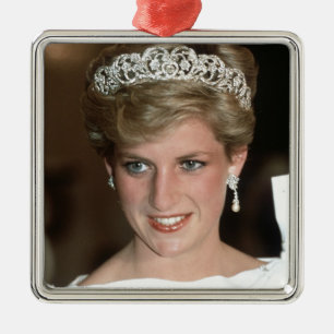 Sunning! HRH Princess of Wales Metal Tree Decoration