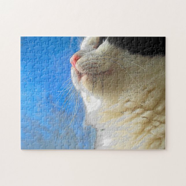 Sunning my whiskers jigsaw puzzle (Horizontal)