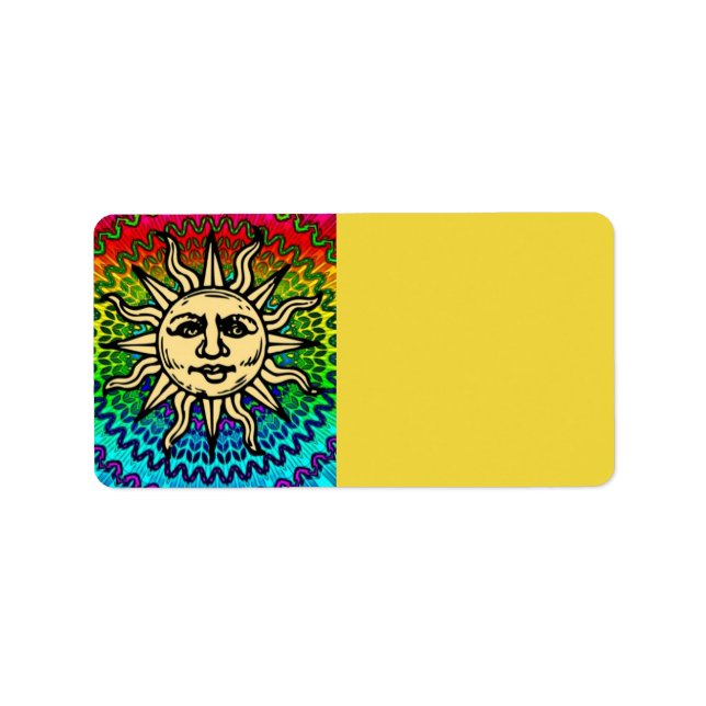 Sunny Address Label (Front)