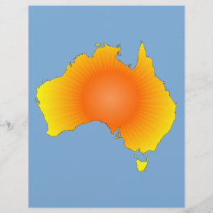 Sunny Australia Map