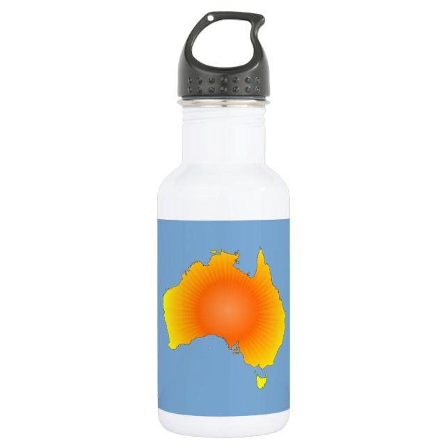 Sunny Australia Map 532 Ml Water Bottle (Front)