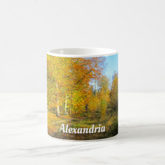 Sunny Autumn Forest - Personalized Coffee Mug