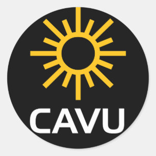 Sunny Aviation Lingo CAVU Classic Round Sticker
