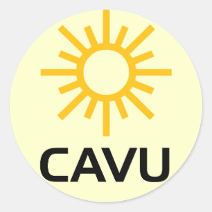 Sunny Aviation Lingo CAVU Classic Round Sticker