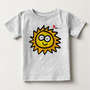 Sunny Baby T-Shirt   Cute Happy Face Sun Graphic