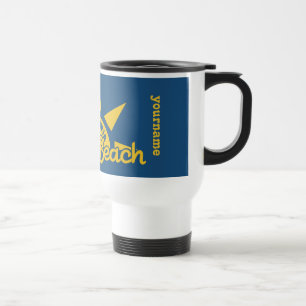 Sunny Beach BULGARIA custom monogram & colour mugs