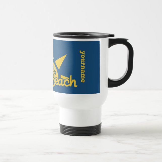 Sunny Beach BULGARIA custom monogram & colour mugs (Right)