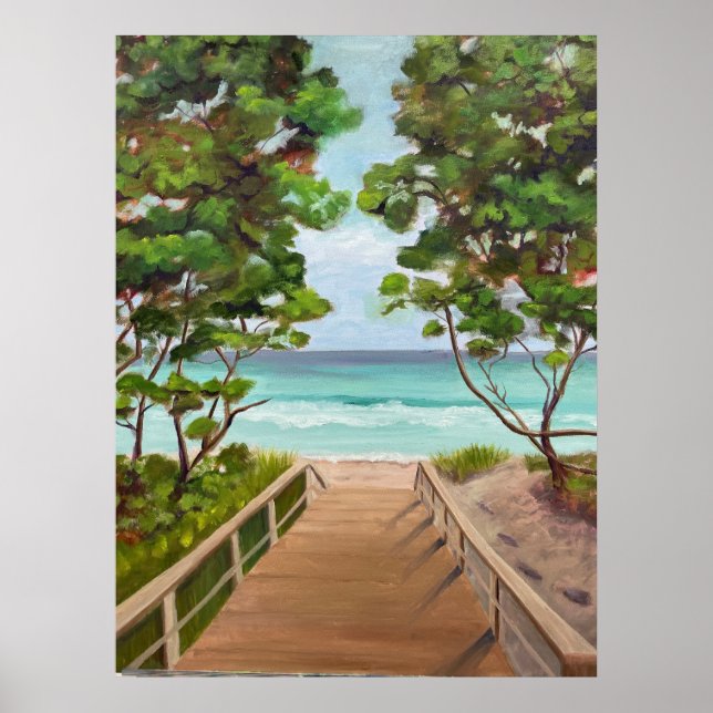 Sunny Beach Escape Poster (Front)