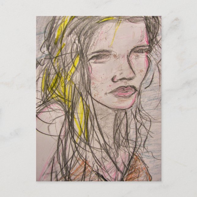 Sunny Beach Girl Postcard (Front)