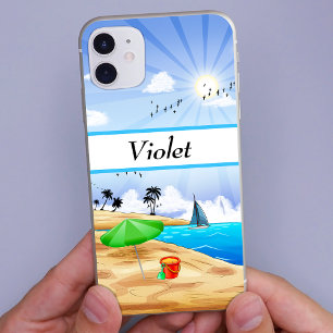 Sunny Beach Landscape Personalised Case-Mate iPhone Case