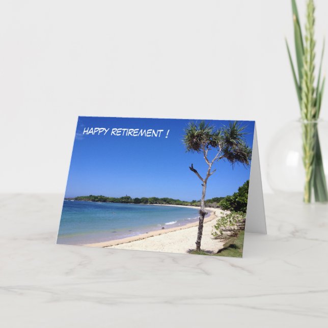 sunny beach retire card (Front)