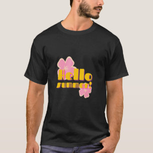 Sunny Beach Vacation Ice Cream Popsicle Hello Summ T-Shirt