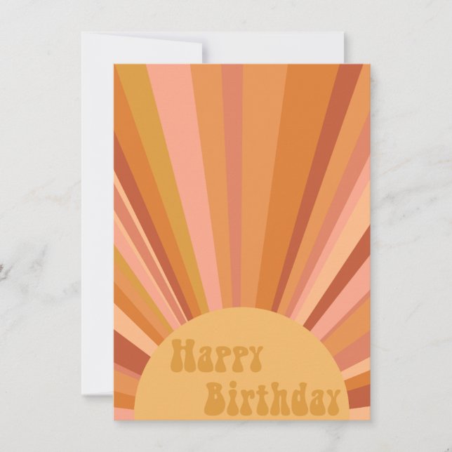Sunny birthday card (Front)