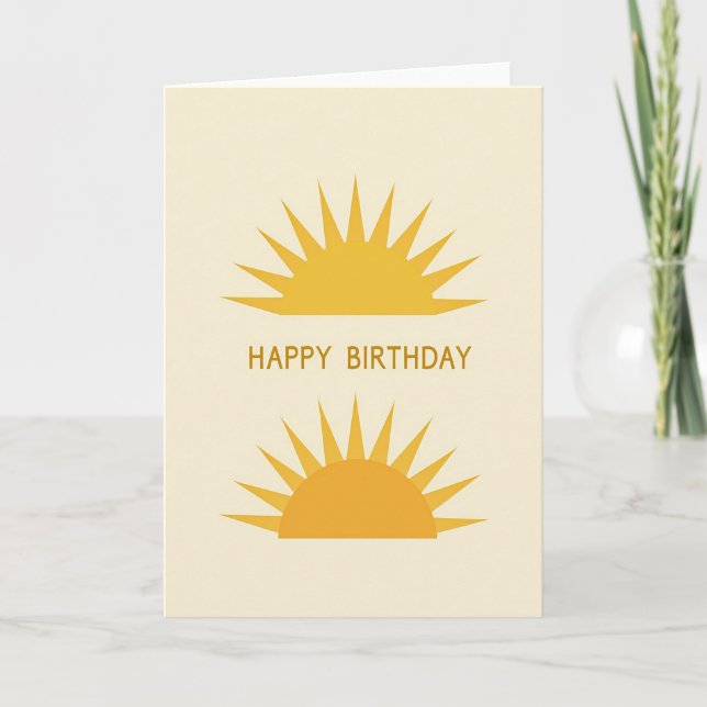 Sunny Birthday Ray Card (Front)