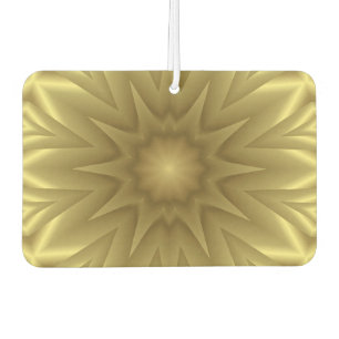 Sunny Bliss: Golden Yellow Floral Template Car Air Freshener