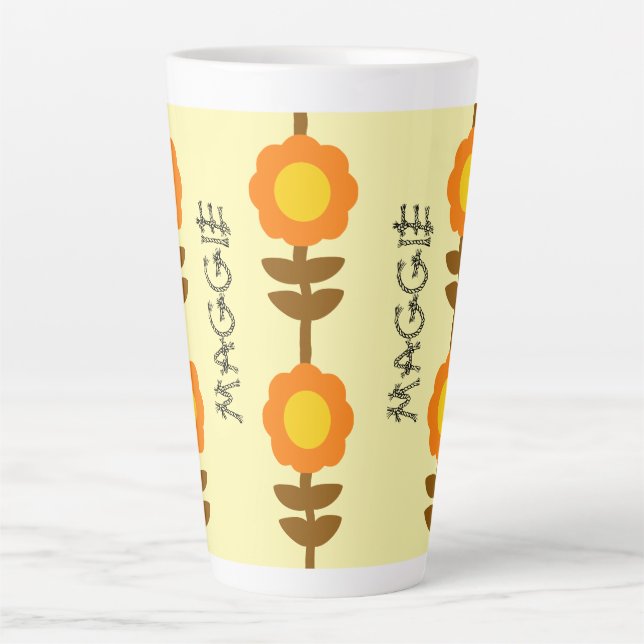 Sunny Bloom Latte Mug (Front)