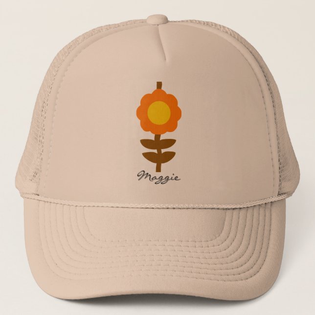 Sunny Bloom Trucker Hat (Front)