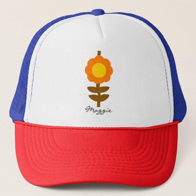 Sunny Bloom Trucker Hat (Front)