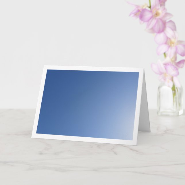 Sunny Blue Sky Background Card (Orchid)