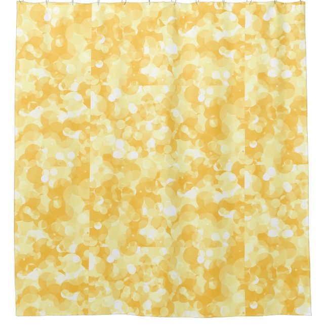 Sunny Bright Cheerful Yellow Shower Curtain (Front)