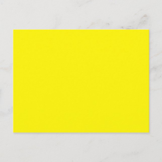Sunny Bright Yellow Postcard (Front)