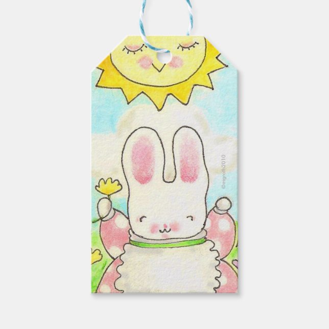 Sunny Bunny gift tag (Front)