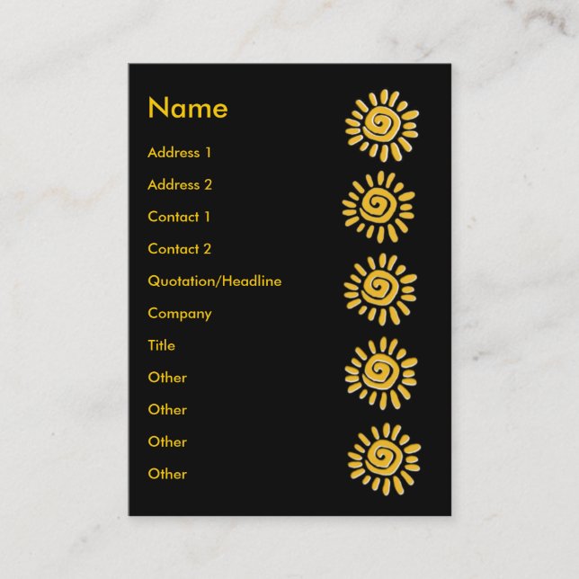 Sunny | business card (Front)