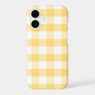 Sunny Butter Yellow White Classic Gingham
