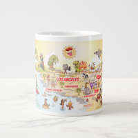 Sunny California Beach Paradise Jumbo Mug