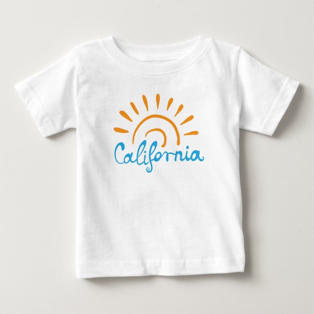 Sunny California Logo Baby T-Shirt (Front)