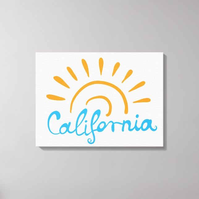 Sunny California Logo Canvas Print (Front)
