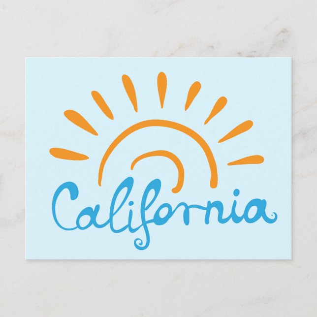 Sunny California Logo Postcard (Front)
