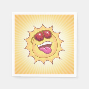 Sunny Cartoon Paper Napkin