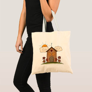 Sunny Church Tote Bag