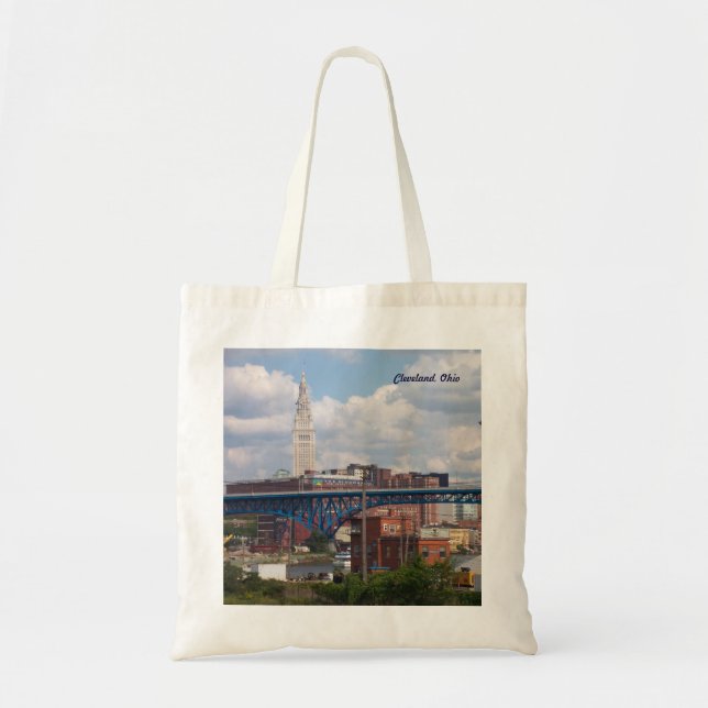 Sunny Cleveland Ohio Tote Bag (Front)