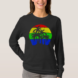 Sunny Coconut Tree Palm Vacation Tropical Sun Summ T-Shirt