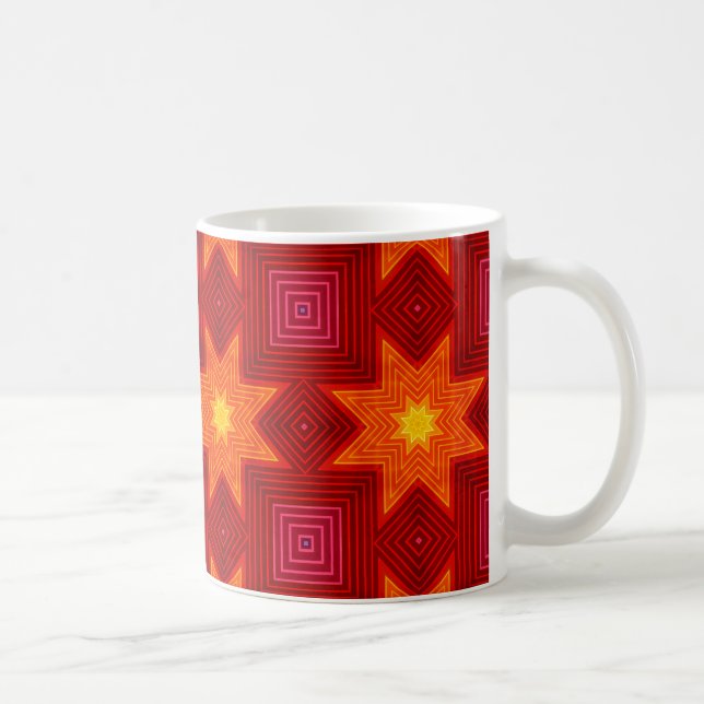 Sunny colorful stars coffee mug (Right)